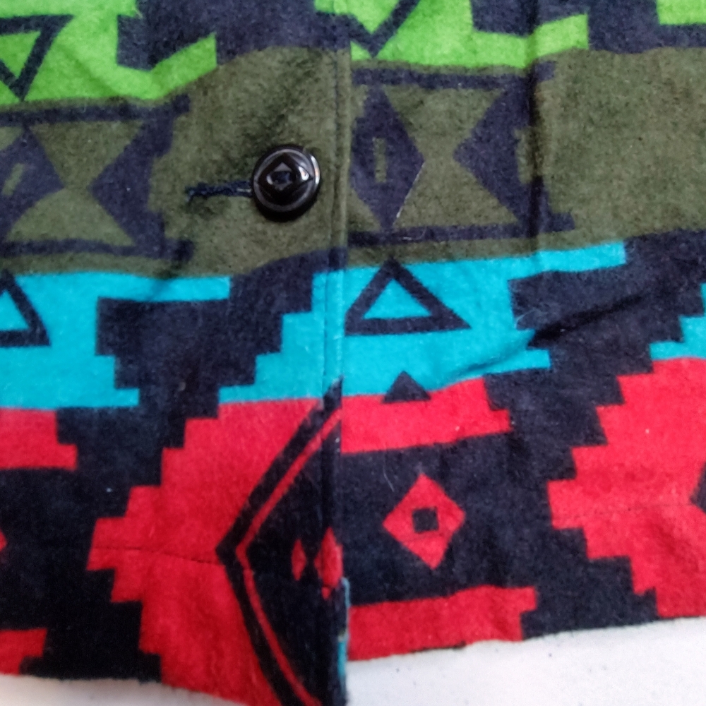 Woolrich Cotton Flanel Colorful Aztec Patterned Mini Skirt Size 8 - Picture 9 of 13